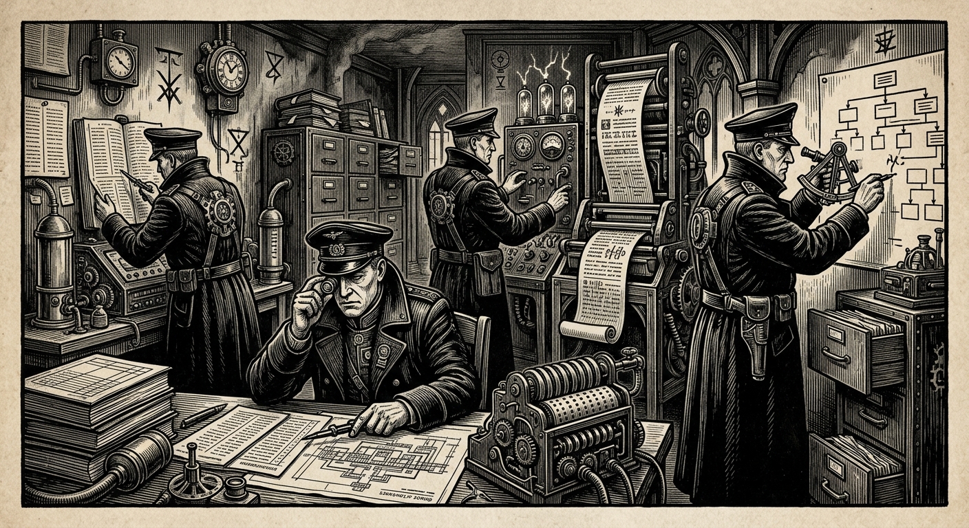 Order of Severance — On Their Instruments, rendered as woodcut.