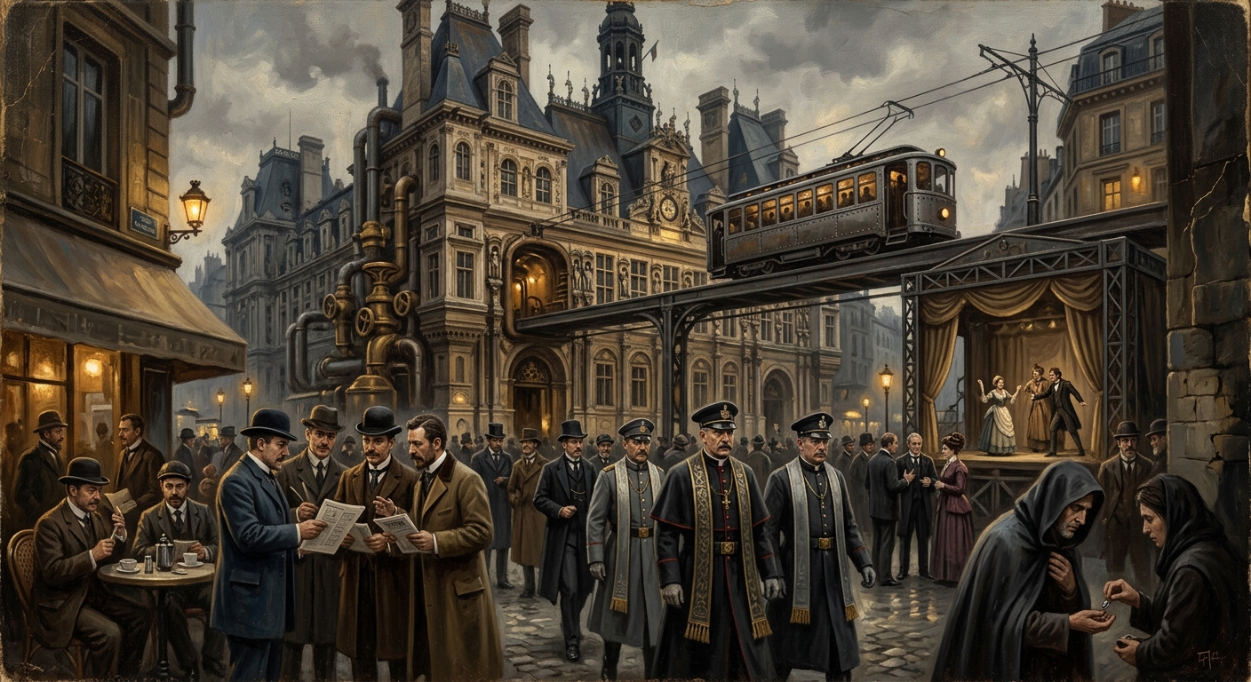 Paris — Paris, rendered as oil-painting.