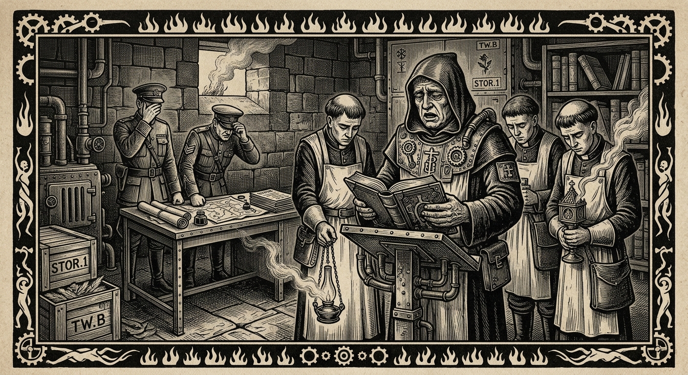 Psalm of Consuming — On the First Recitation, rendered as woodcut.