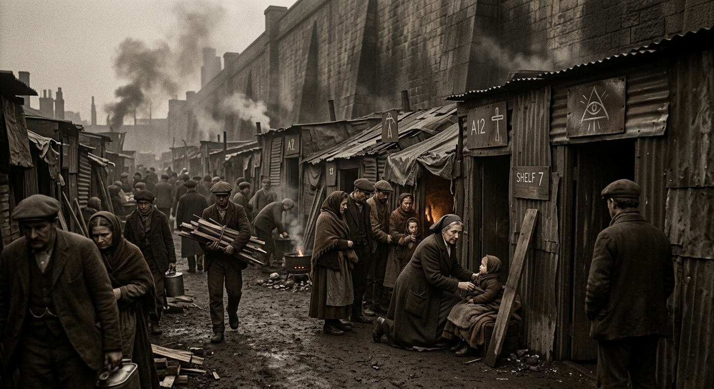 Refugee Sheds — On the Founding That No One Filed, rendered as photograph.