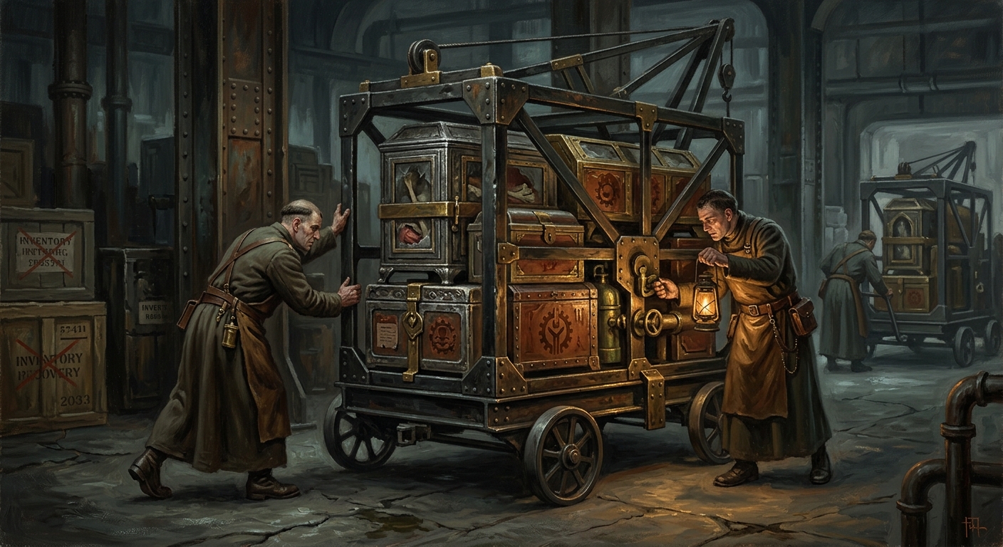 Reliquary of Saint Matthias — Reliquary of Saint Matthias, rendered as oil-painting.