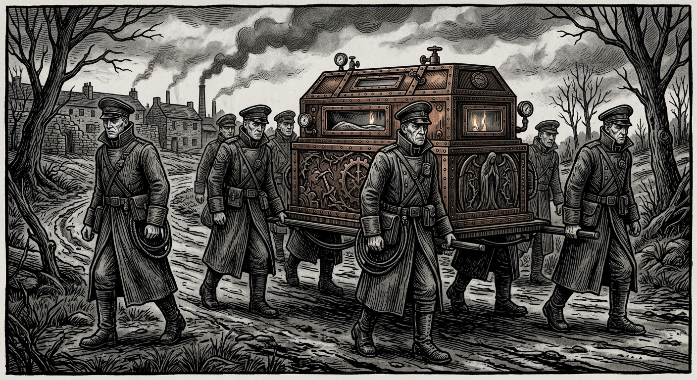 Reliquary of Saint Matthias — On the Road from Dinan, rendered as woodcut.