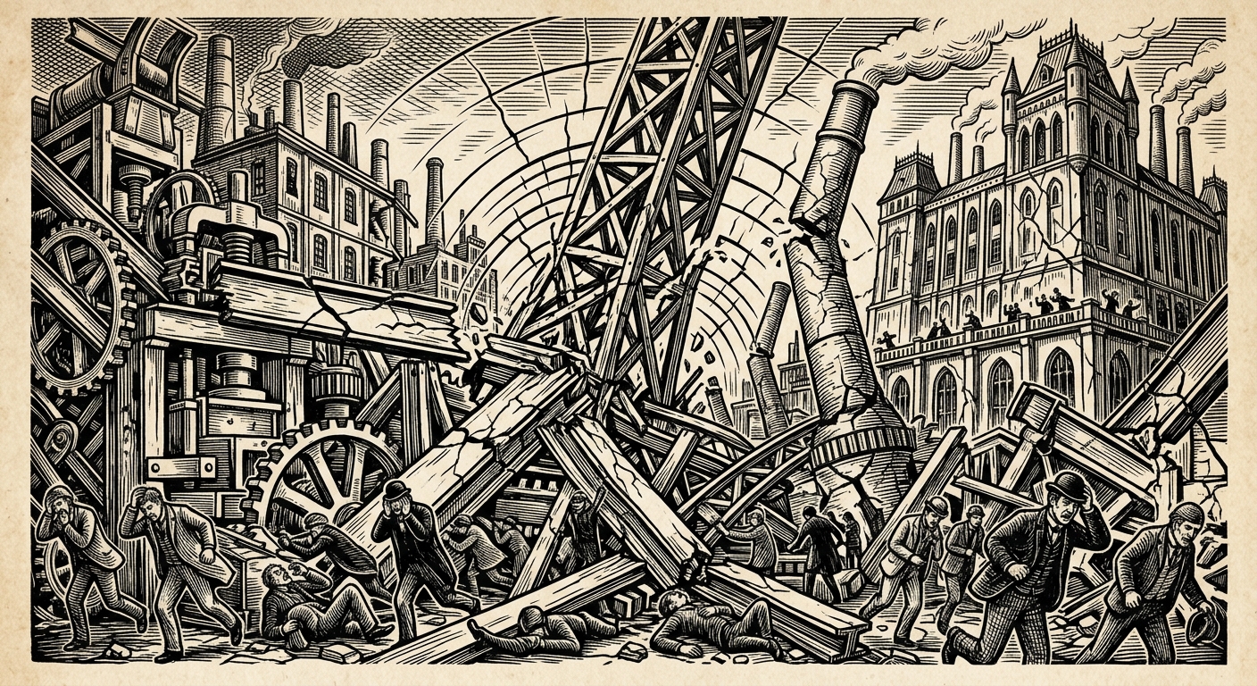Resonance Bloom — On the Mechanics of Bloom, rendered as woodcut.