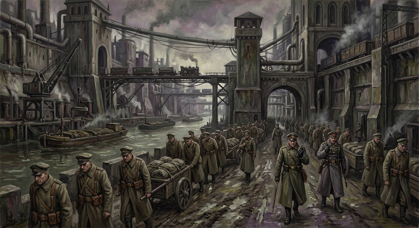 The Rhine Corridor — The Rhine Corridor, rendered as oil-painting.