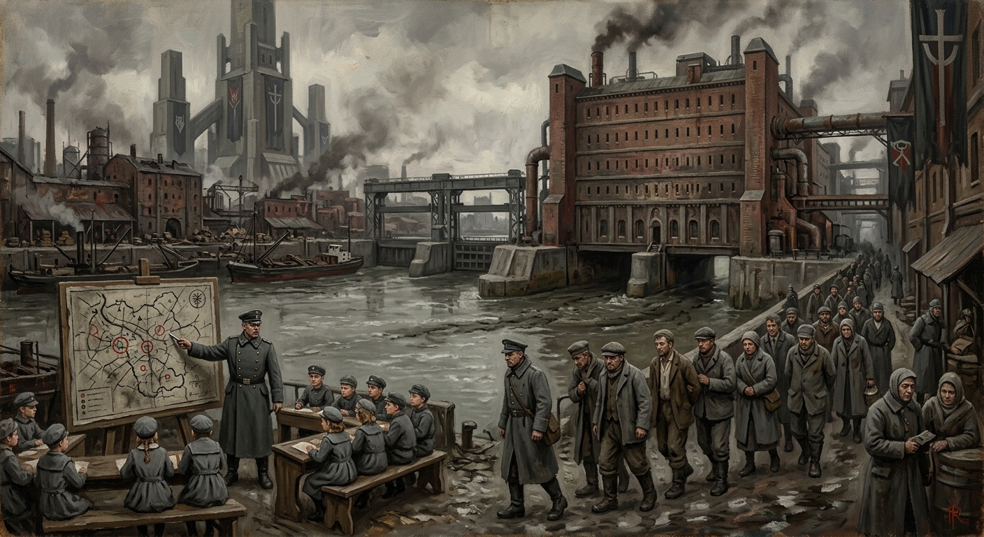 The Rhineland — The Rhineland, rendered as oil-painting.