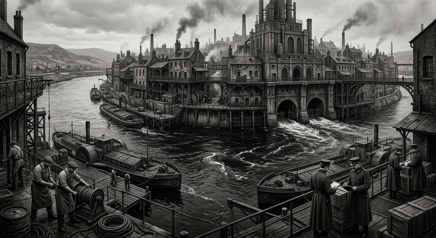 The Rhône — On the Northern Bend and the City That Performs Its Scars, rendered as photograph.