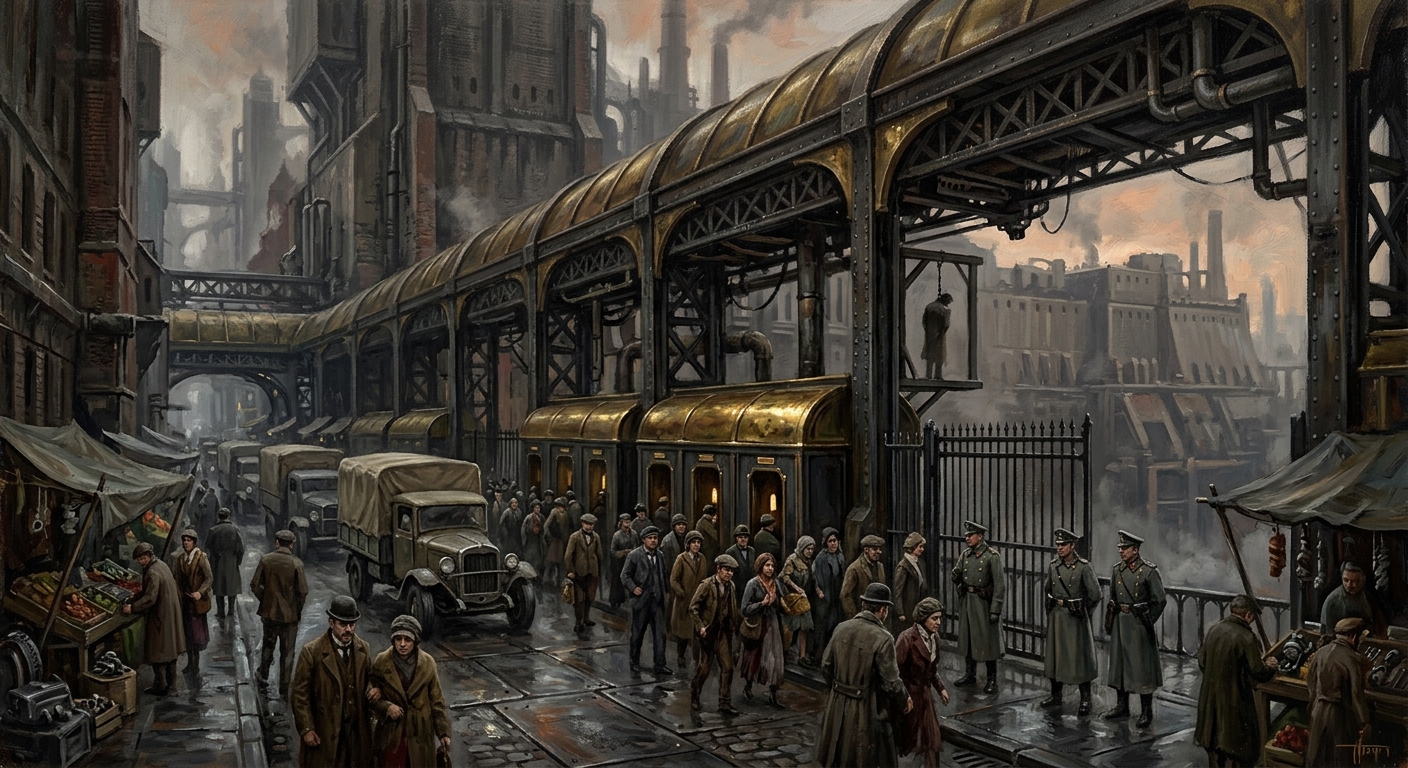 The Ribwalk — The Ribwalk, rendered as oil-painting.