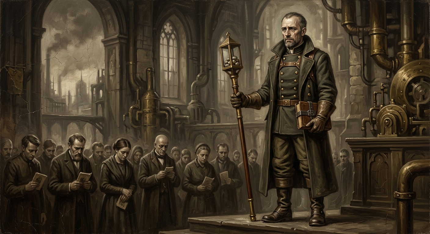 Saint Edras — Saint Edras, rendered as oil-painting.