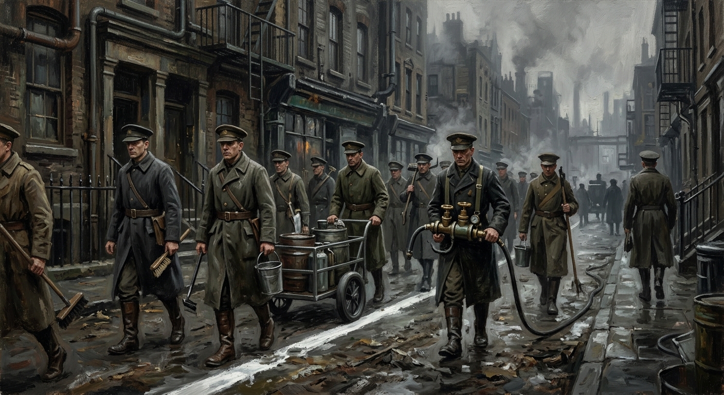 Sanitation Chapter — Sanitation Chapter, rendered as oil-painting.