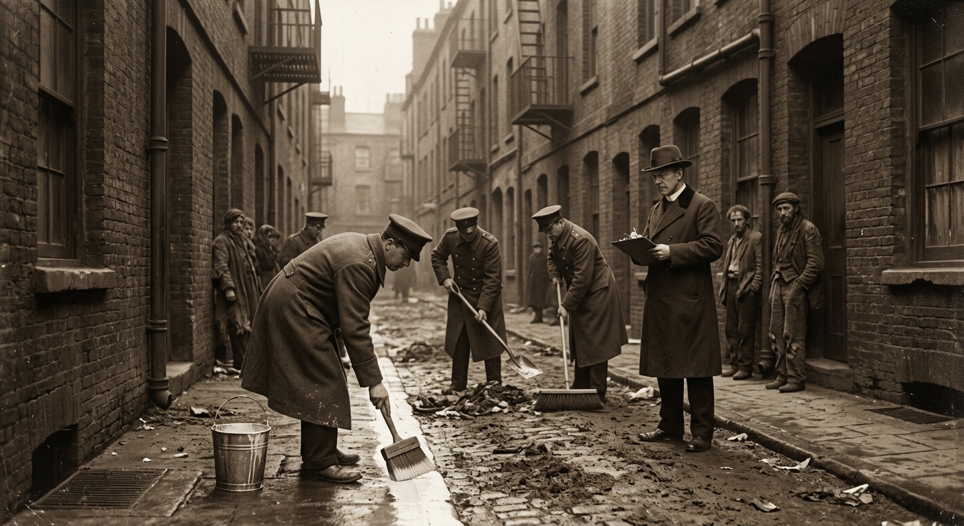 Sanitation Chapter — On Its Birth in Marrowgate, rendered as photograph.