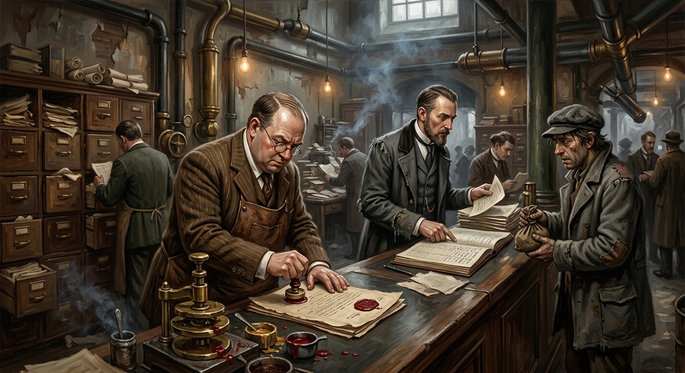 Sponsor-Seal Brokers — Sponsor-Seal Brokers, rendered as oil-painting.