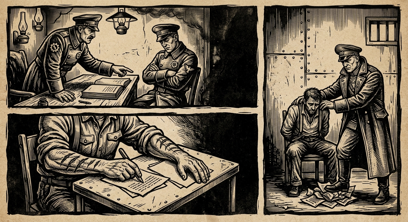 Standing Order 22-D — On the First Text, rendered as woodcut.