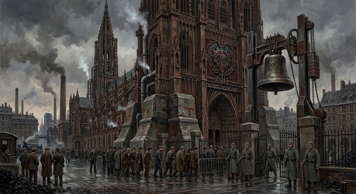 Strasbourg Cathedral — Strasbourg Cathedral, rendered as oil-painting.