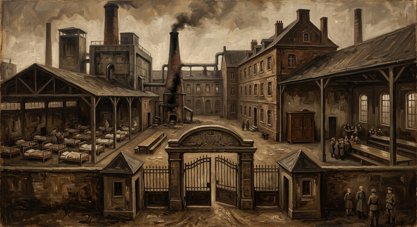 Strasbourg Central Orphanarium — Strasbourg Central Orphanarium, rendered as oil-painting.