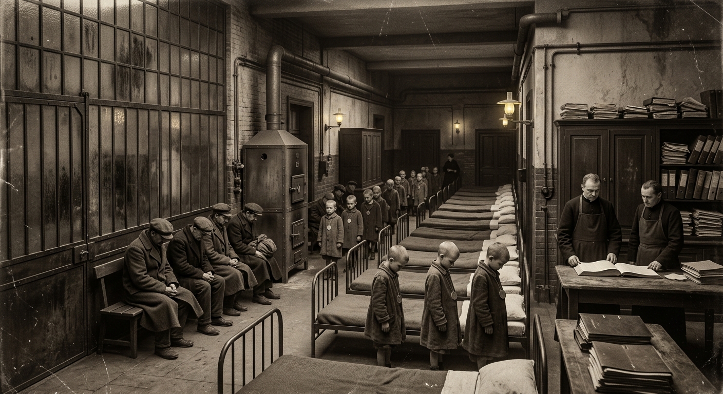 Strasbourg Central Orphanarium — On the Founding and the First Rows, rendered as photograph.