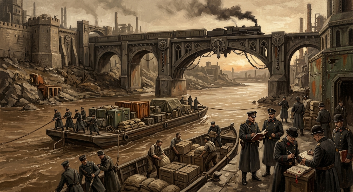 The Tagus — The Tagus, rendered as oil-painting.