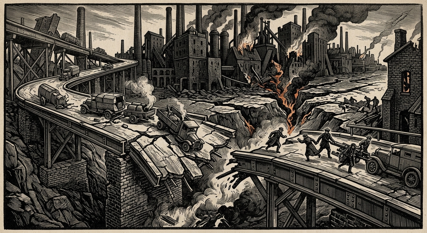 Thrace — On the Sundering in the South-East, rendered as woodcut.