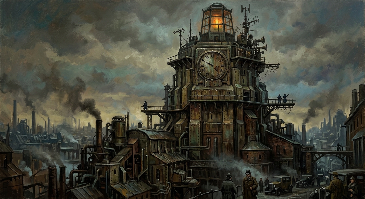Tower Nine — Tower Nine, rendered as oil-painting.