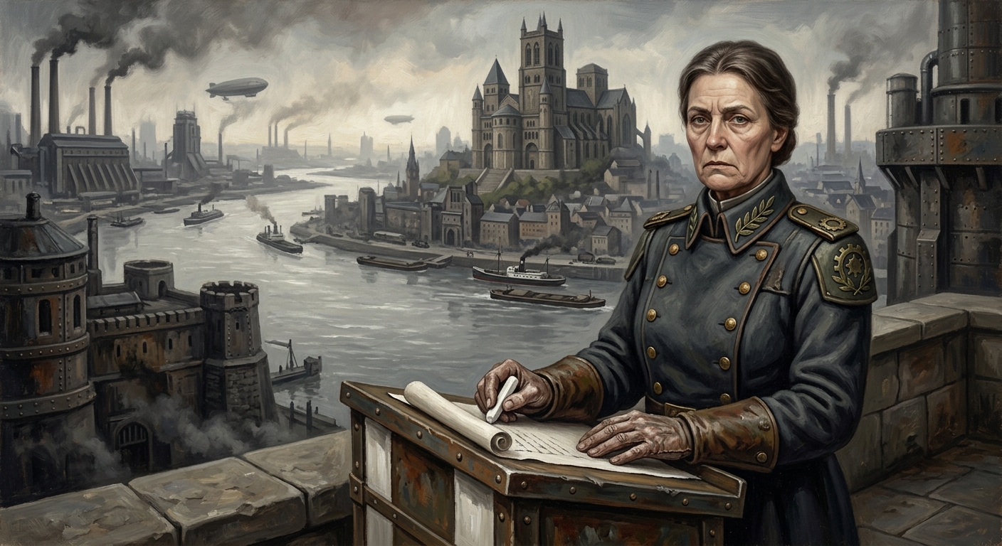Trier — Trier, rendered as oil-painting.