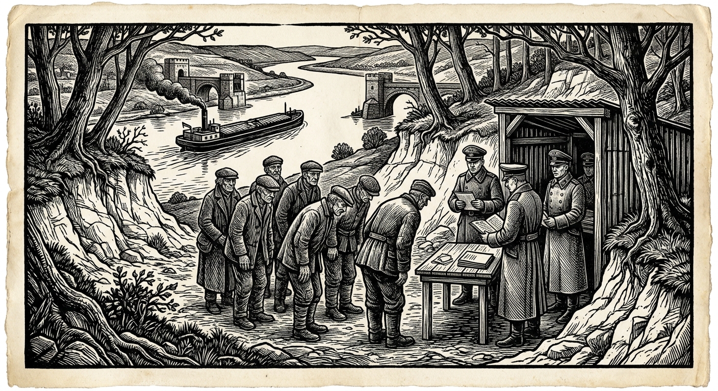 Trier — On the Margins Outside the City, rendered as woodcut.