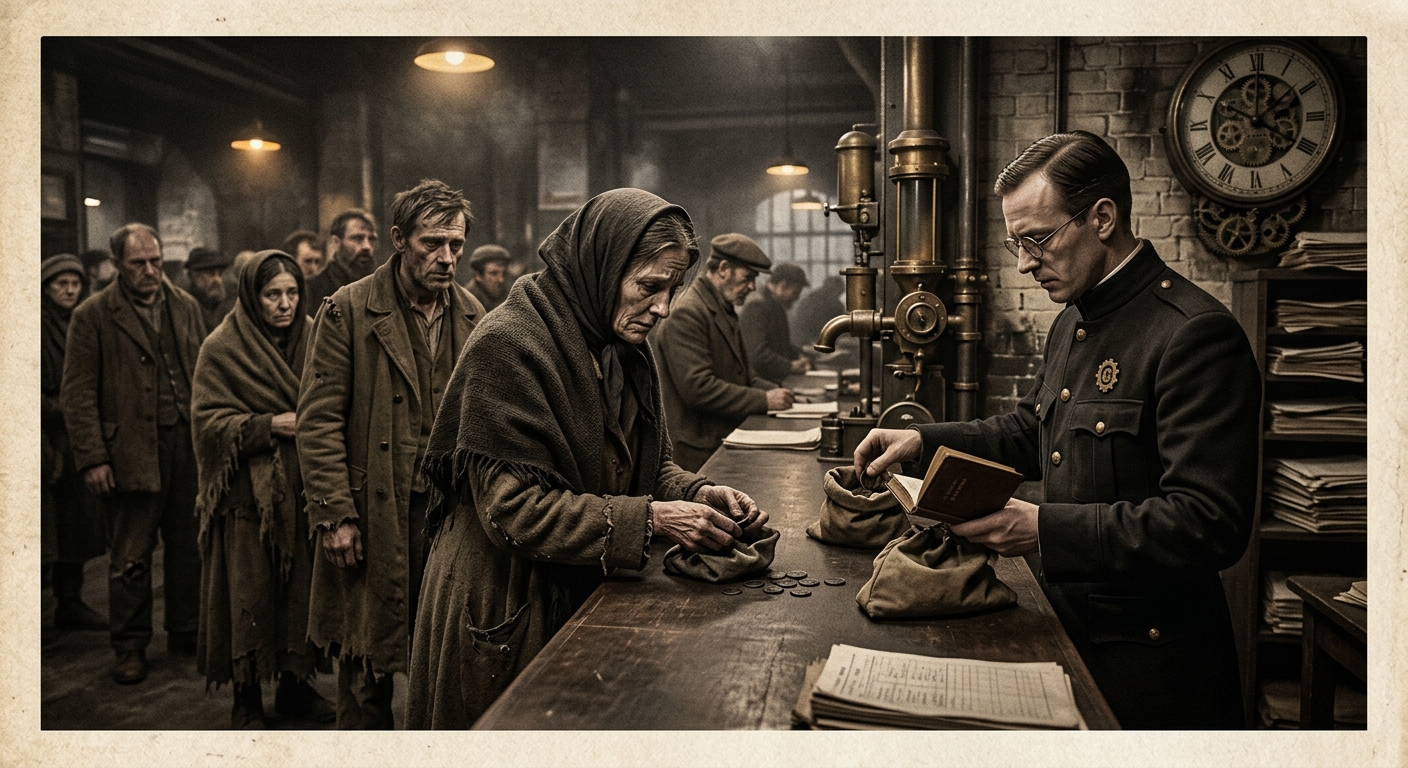 Widow's Pennies — On the First Famine Precedent, rendered as photograph.