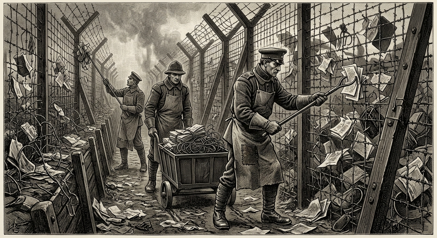 The Wire Orchard — On the Men Who Tend It, rendered as engraving.