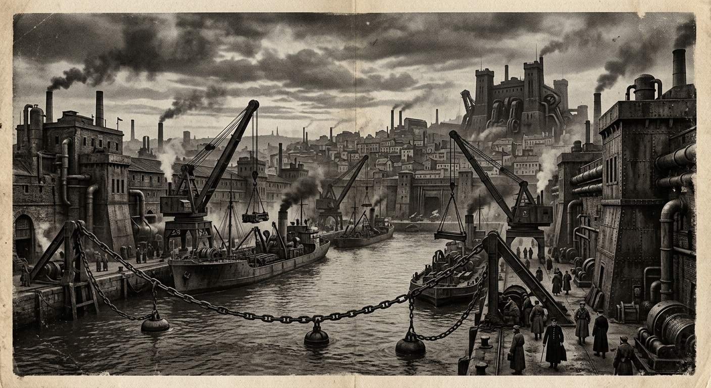 Aegean — On Thessaloniki, the Chainmouth, rendered as photograph.
