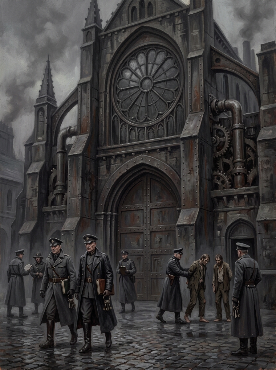 Ashen Cloister — Ashen Cloister, rendered as oil-painting.