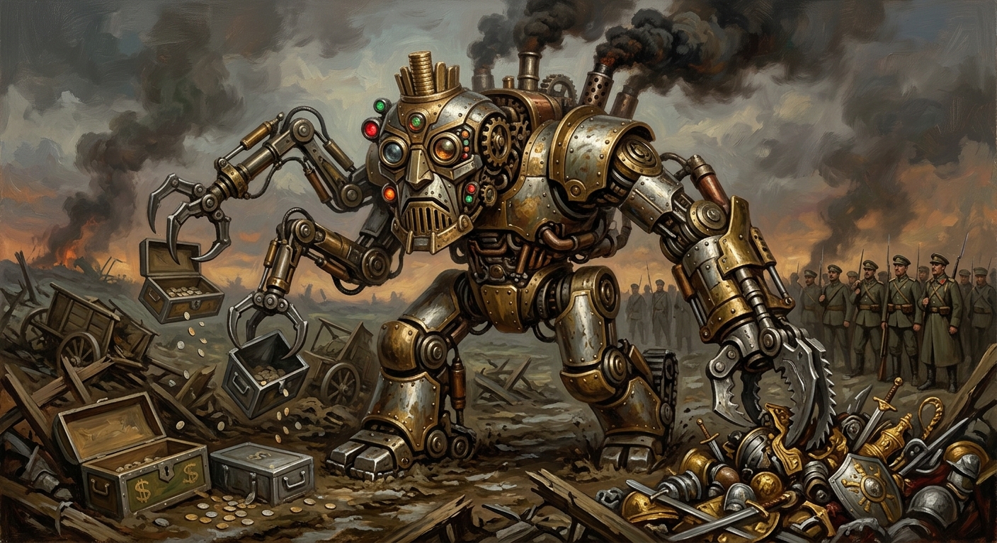 Avarice Engine — Avarice Engine, rendered as oil-painting.