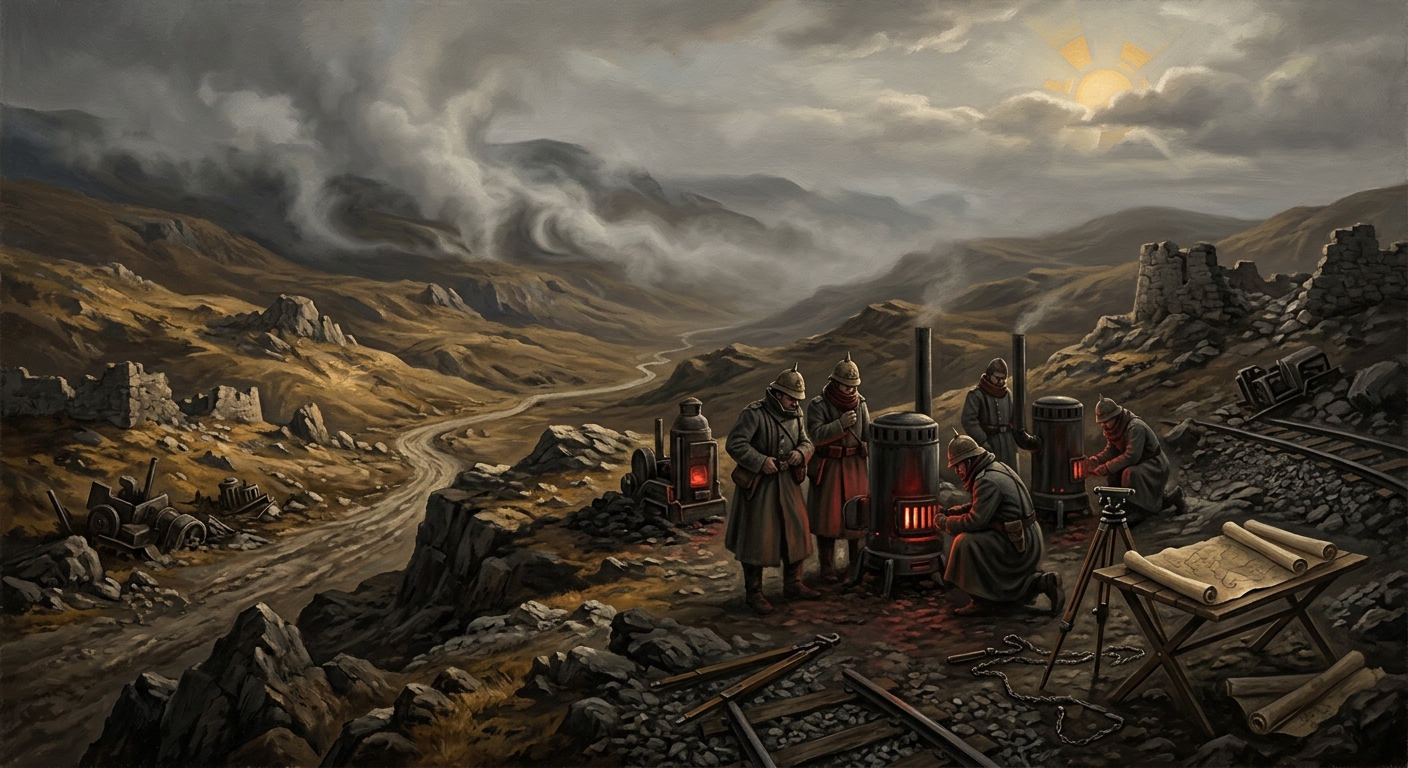 Balkan Foothills — Balkan Foothills, rendered as oil-painting.