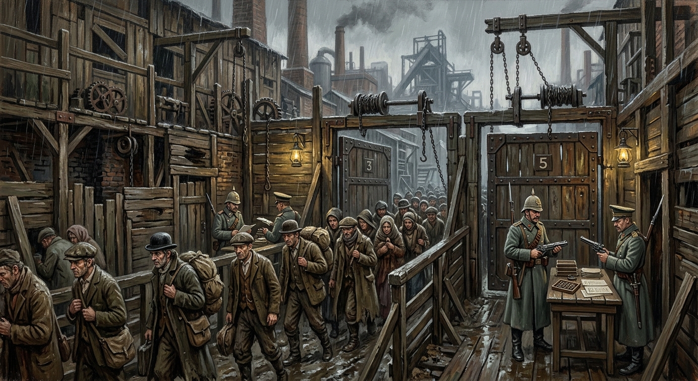 Barricade Maze — Barricade Maze, rendered as oil-painting.
