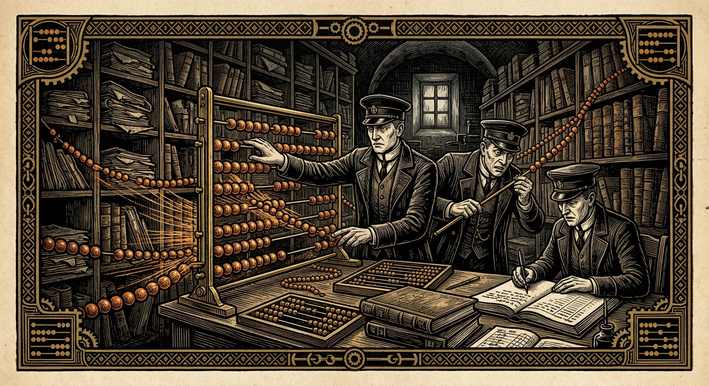 Bead Drift — On Presentation and Signs, rendered as woodcut.