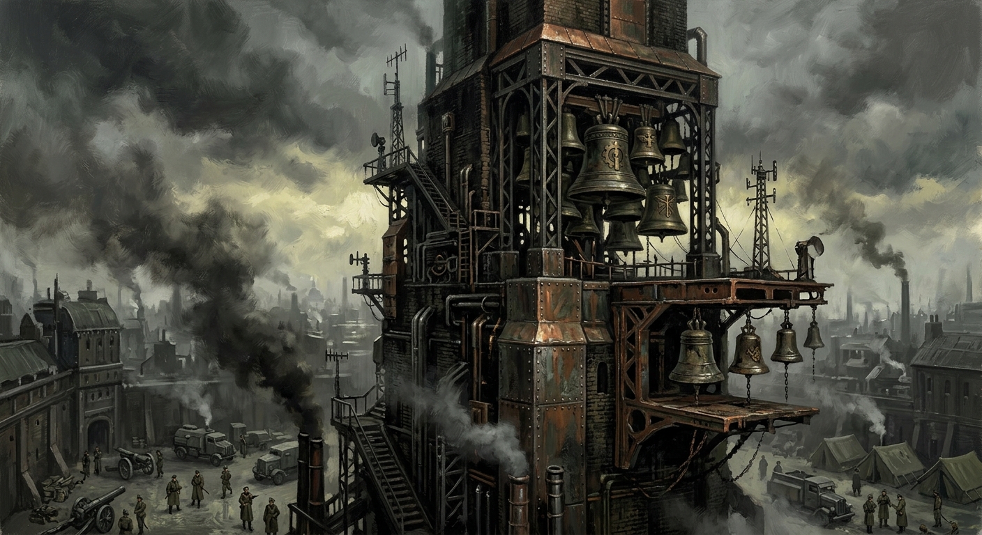 Belfry of the Hinge — Belfry of the Hinge, rendered as oil-painting.