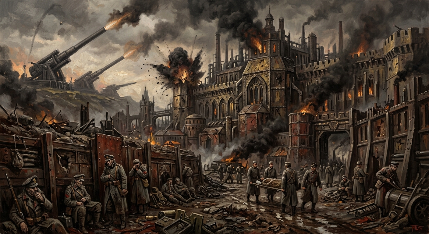 Bombardment of Bastion-Constantinople — Bombardment of Bastion-Constantinople, rendered as oil-painting.