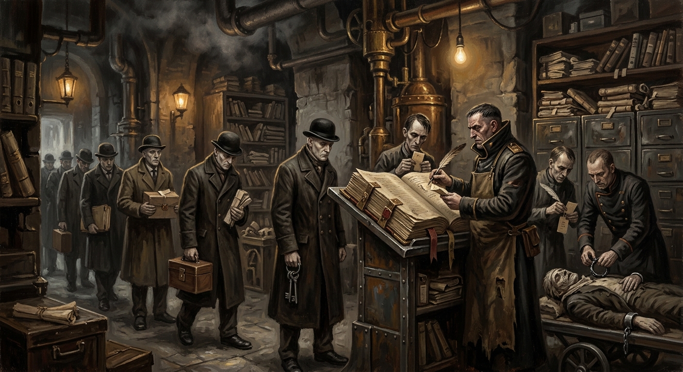 Book of Departures — Book of Departures, rendered as oil-painting.
