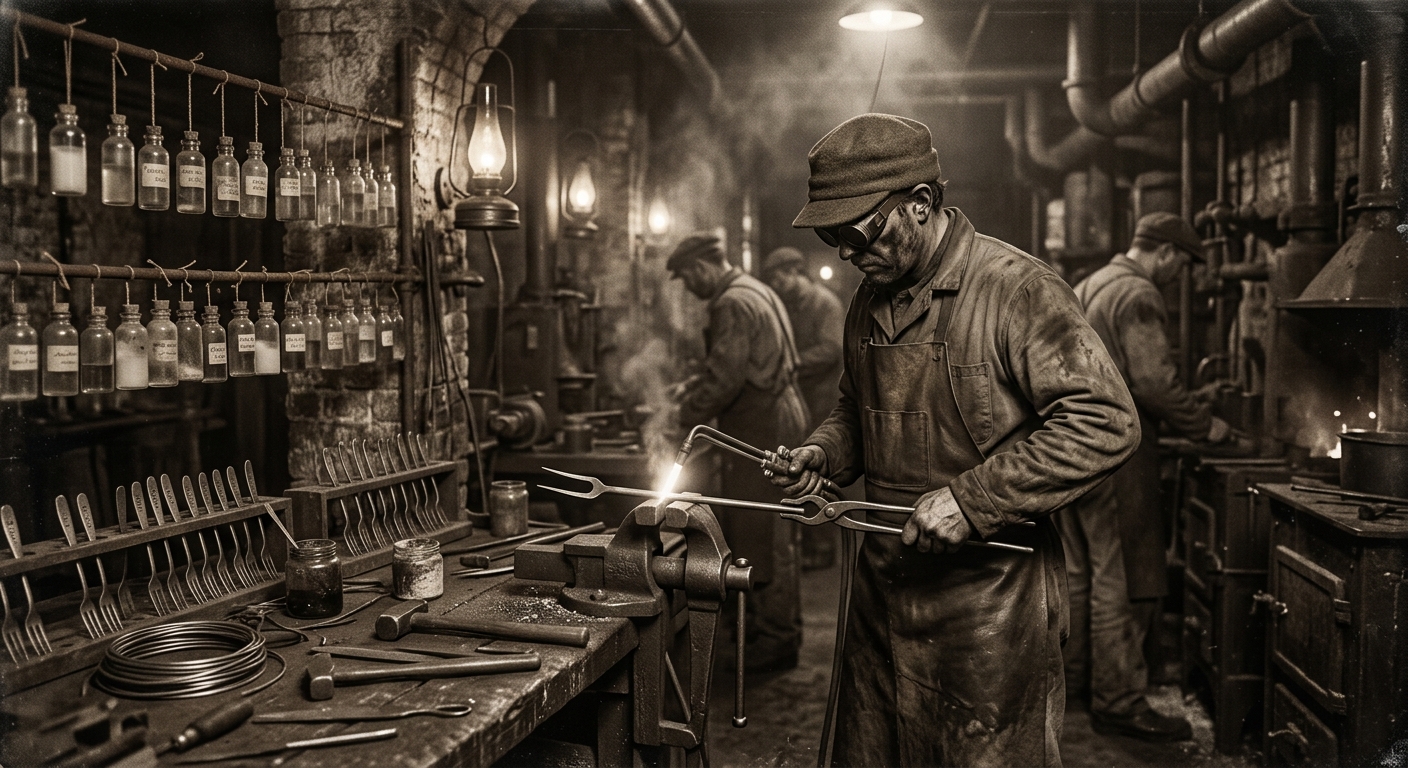 Brine Fork — On the Making of a Fork, rendered as photograph.