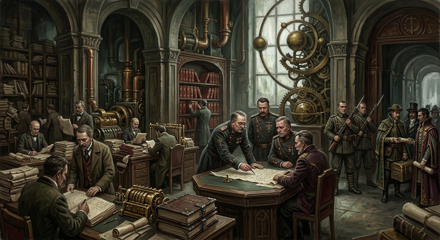 Bureau of Concord — Bureau of Concord, rendered as oil-painting.