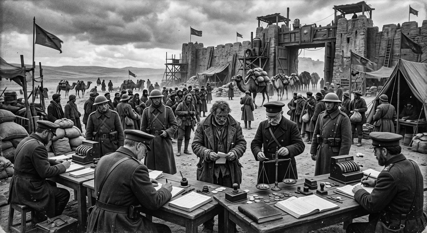 Caravan Court — On Its Birth from the Wind, rendered as photograph.