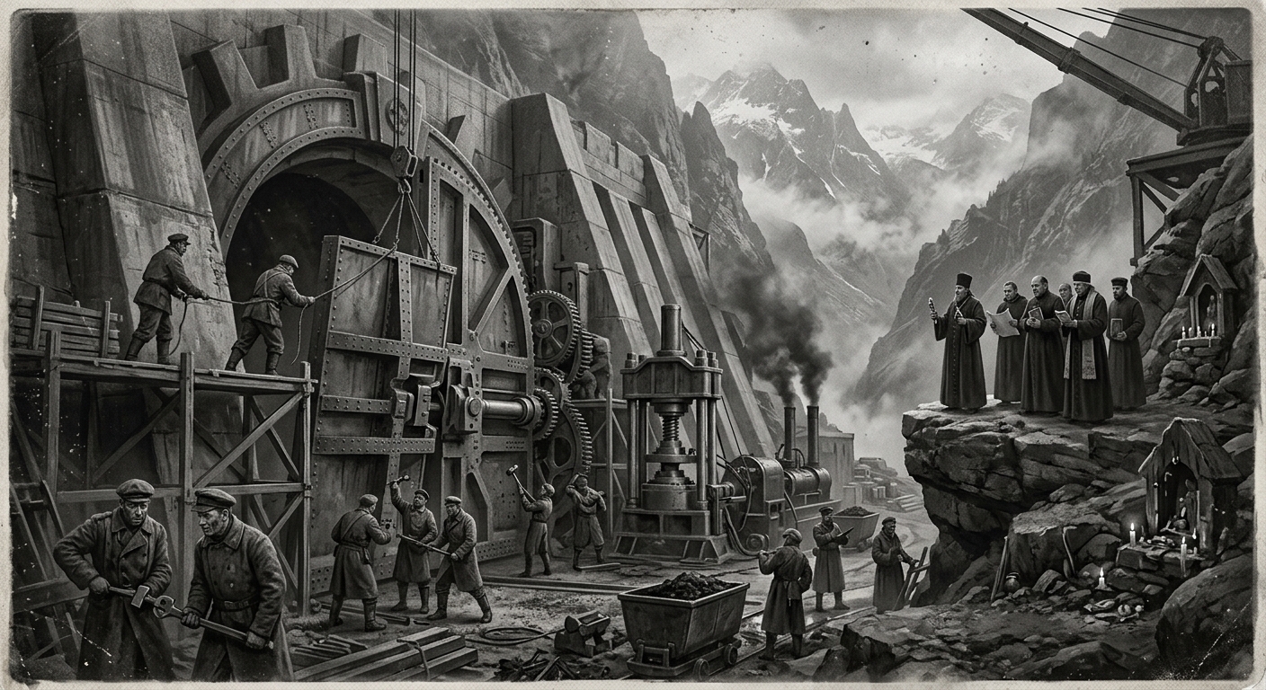 Carpathian Gates — On the Making of the Gates, rendered as photograph.