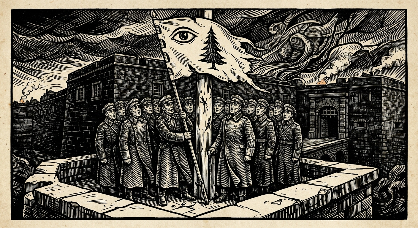 Choir of the Northern Standard — On the Northern Standard, rendered as woodcut.