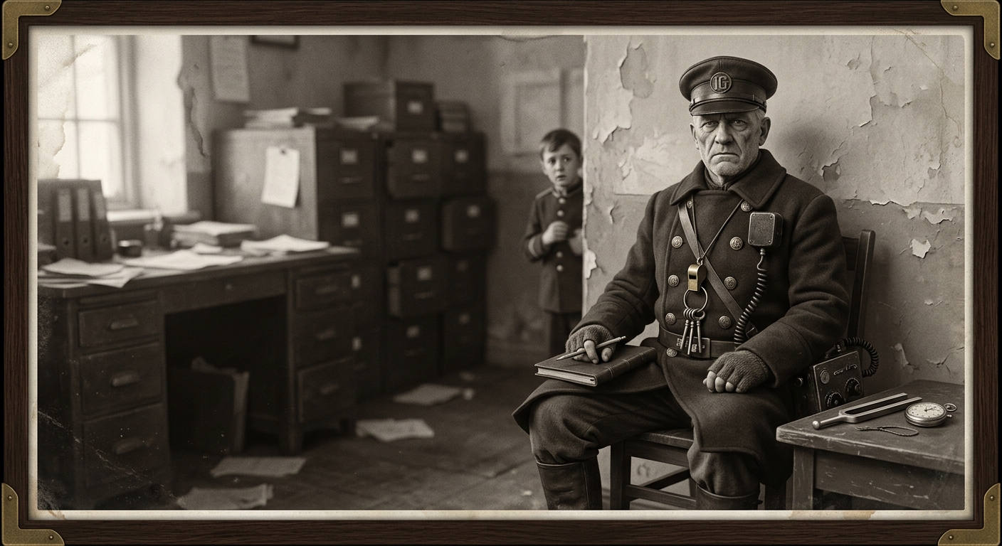 Choir Warden — On the Birth of the Office, rendered as photograph.
