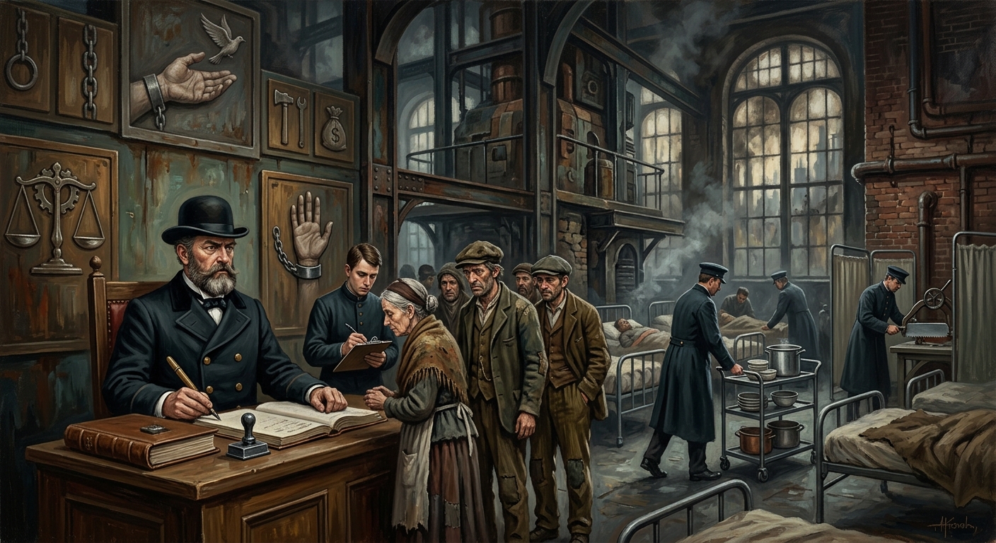 Civic Triage Tribunal — Civic Triage Tribunal, rendered as oil-painting.
