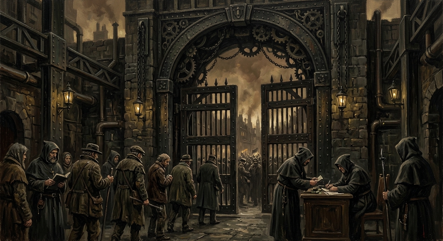 Clearance Gate — Clearance Gate, rendered as oil-painting.