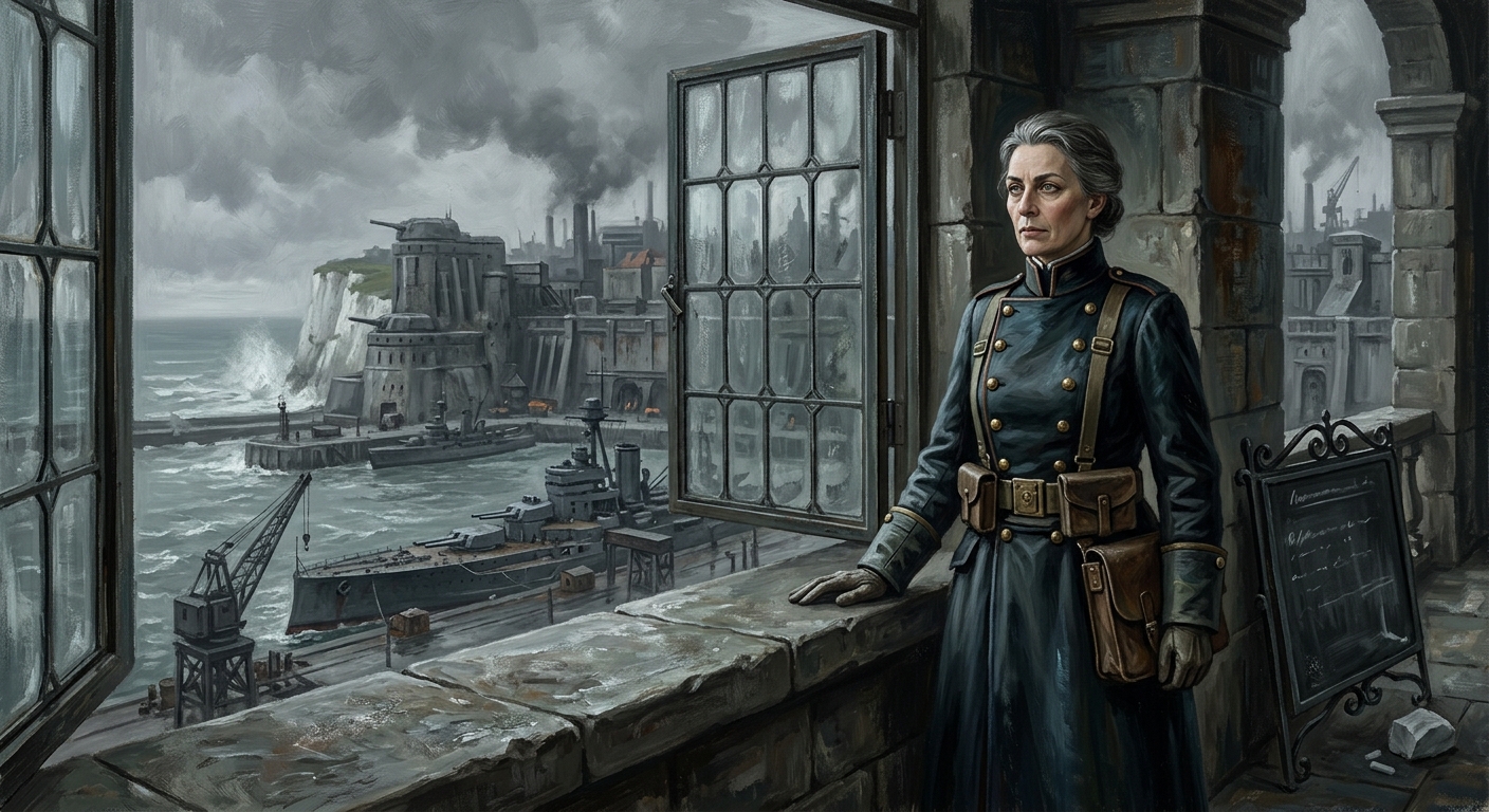 Commander-Prior Sabelle Morn — Commander-Prior Sabelle Morn, rendered as oil-painting.
