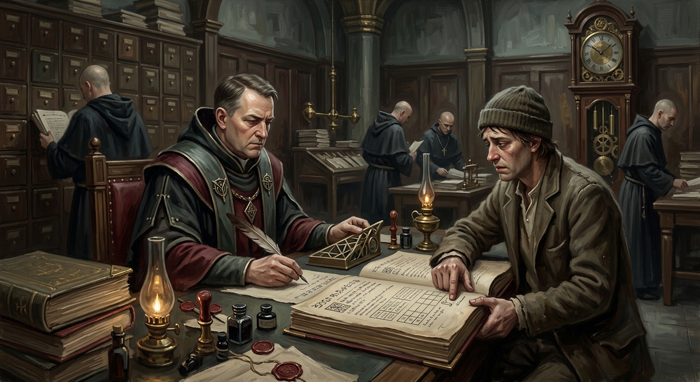 Contract Theurgy — Contract Theurgy, rendered as oil-painting.