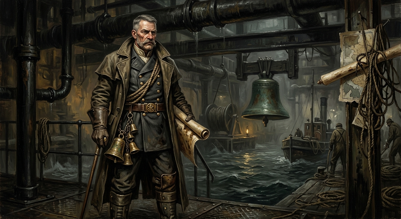 Diver-Captain Sain — Diver-Captain Sain, rendered as oil-painting.
