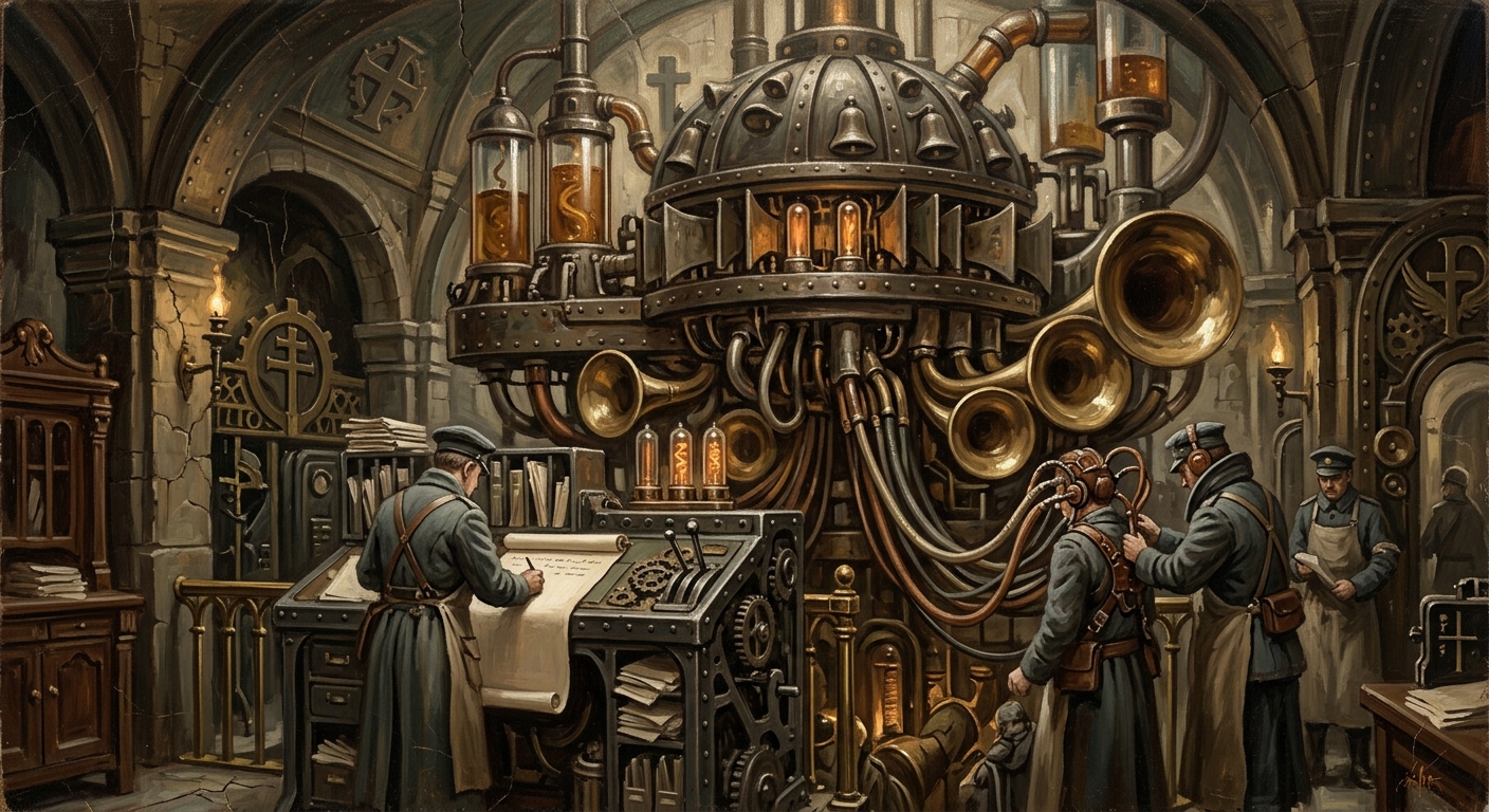 Doctrine of the Inaudible Voice — Doctrine of the Inaudible Voice, rendered as oil-painting.
