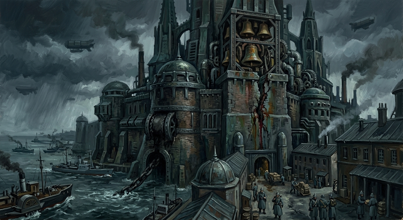 Elder Tower — Elder Tower, rendered as oil-painting.