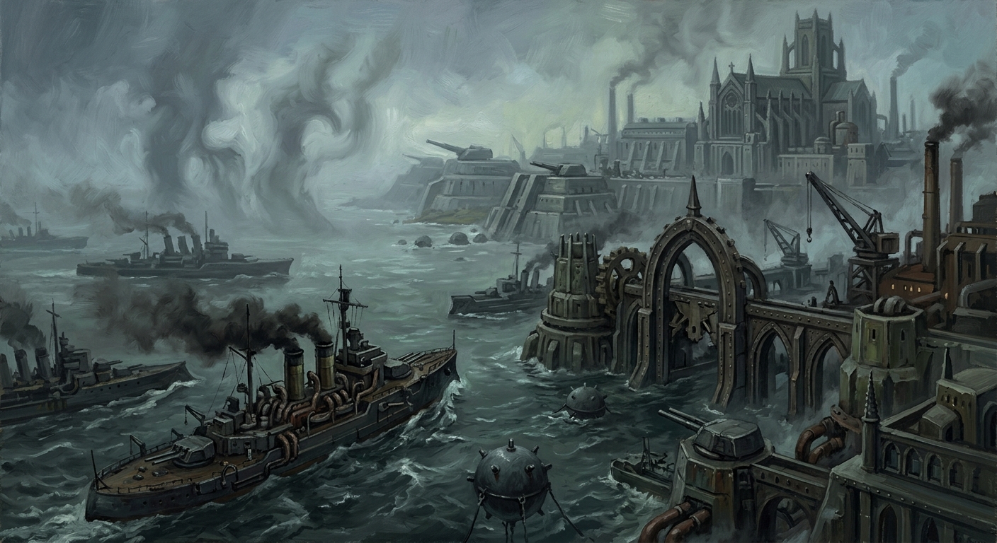 English Channel — English Channel, rendered as oil-painting.
