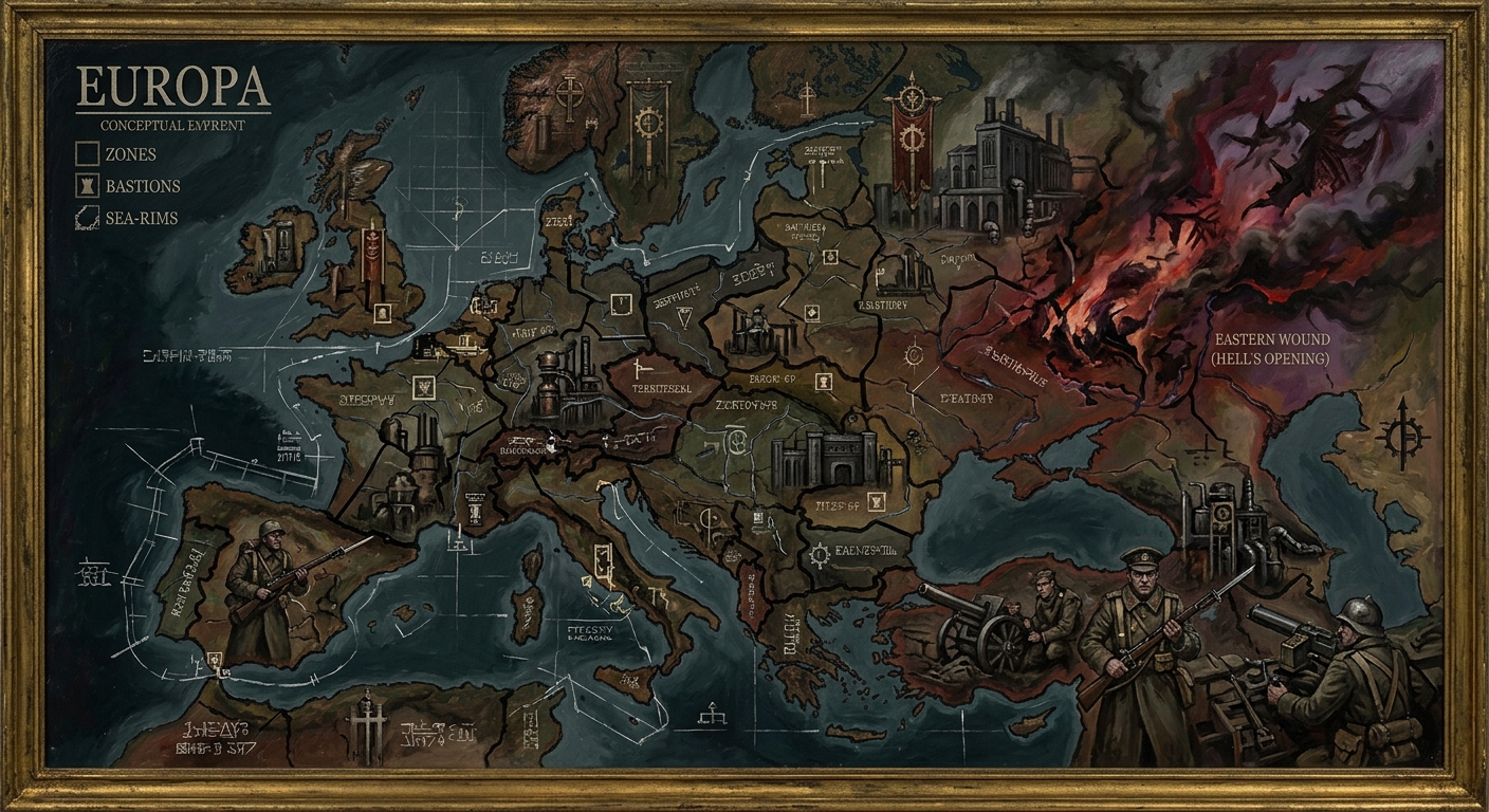 Europa — Europa, rendered as oil-painting.